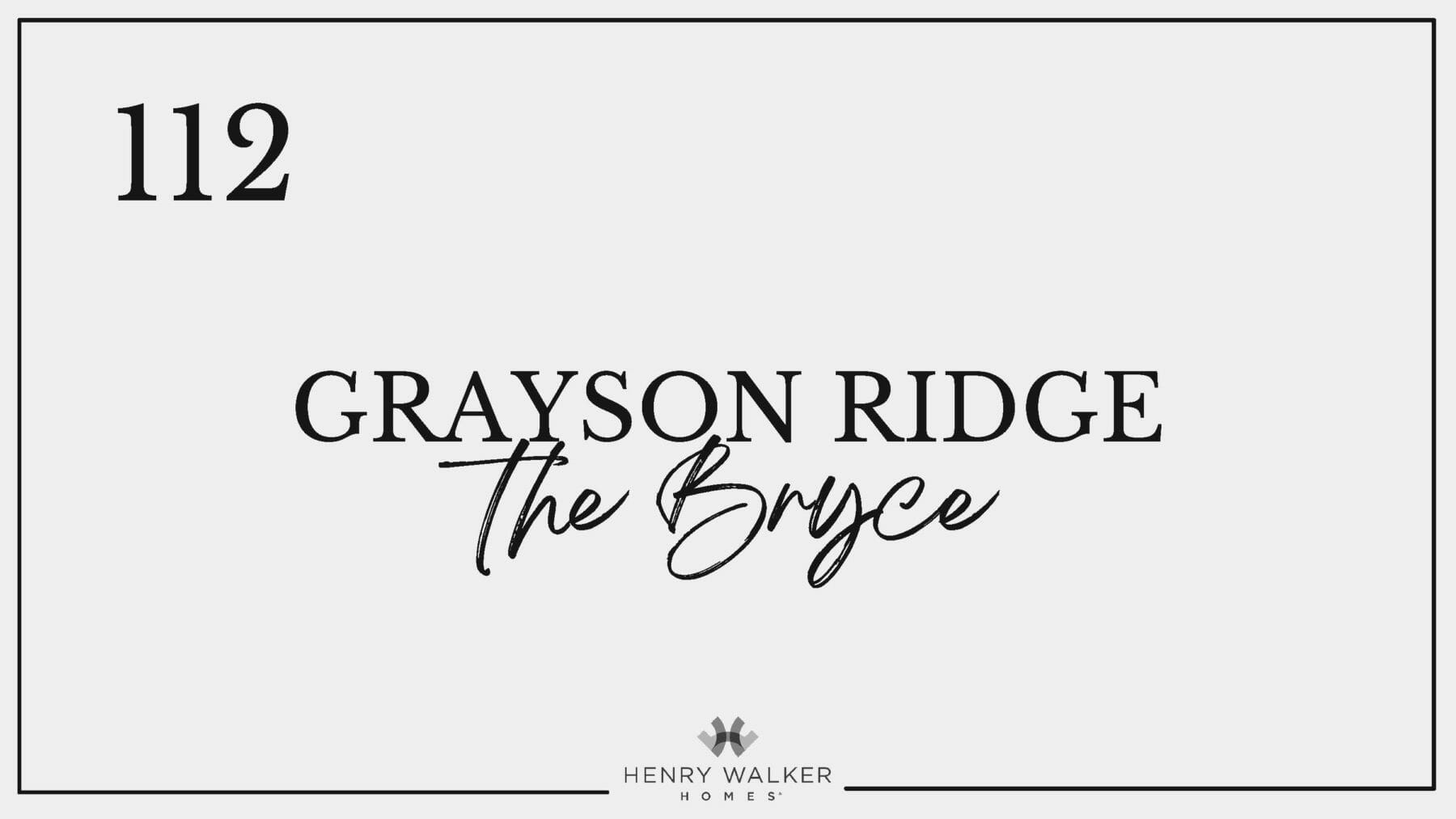 Grayson Ridge Lot 112