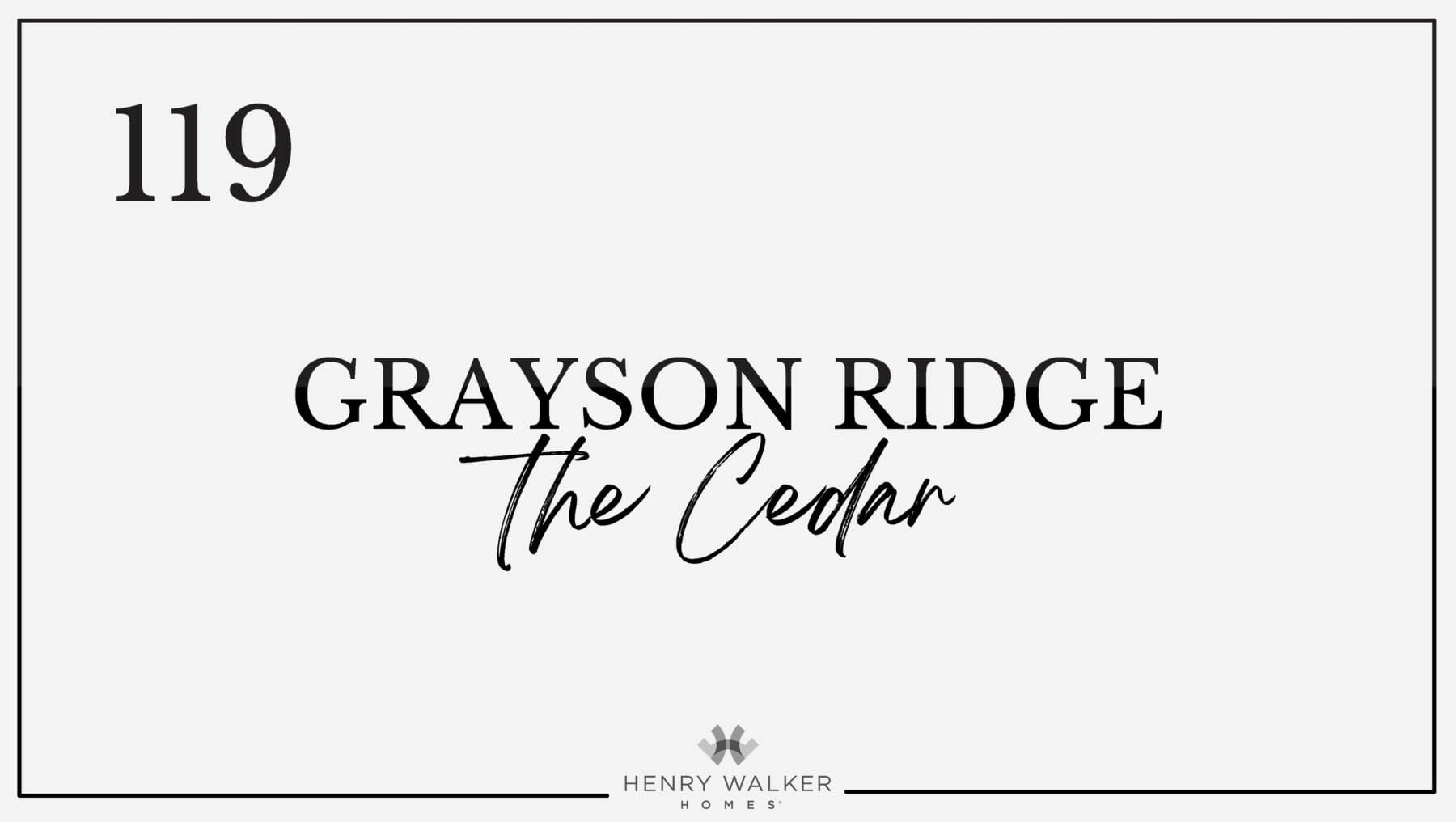 Grayson Ridge Lot 119