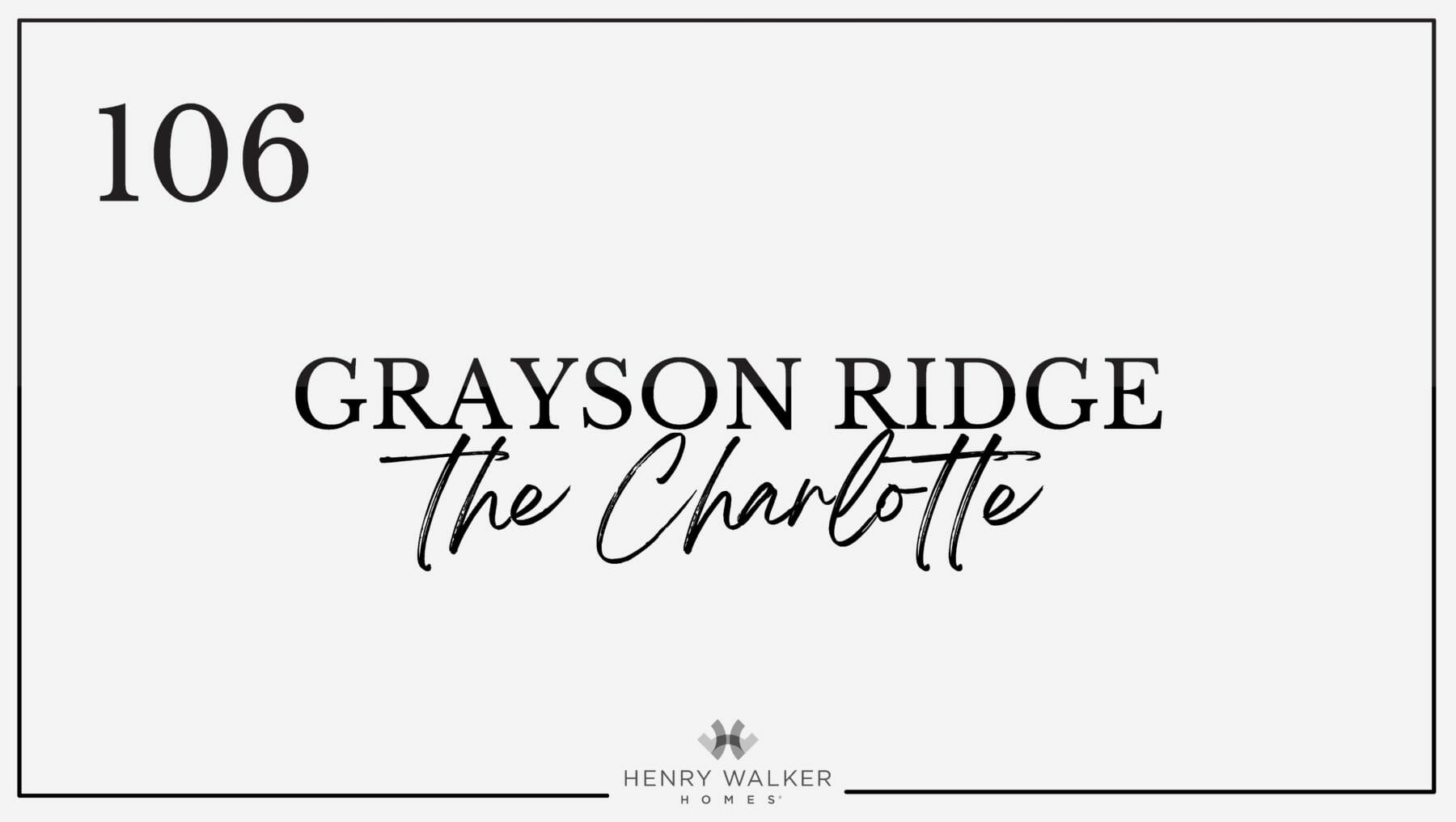 Grayson Ridge Lot 106
